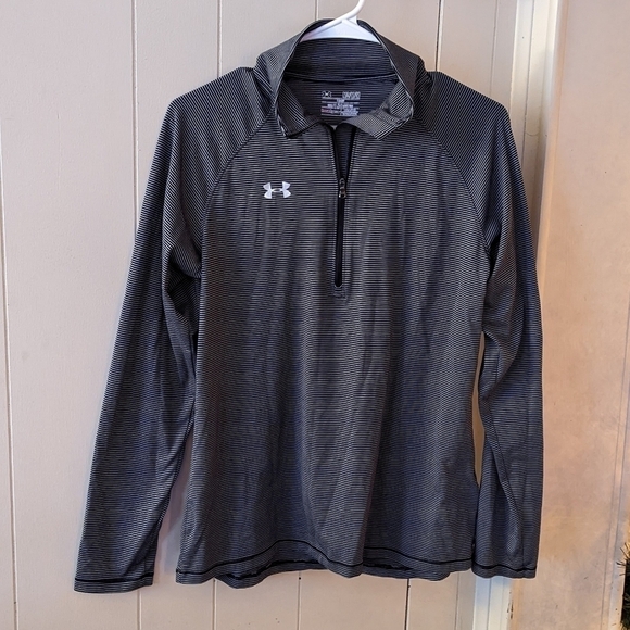 Under Armour Women's Stripe Tech 1/4 Zip - Picture 2 of 4